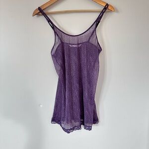 Victorias Secret Vintage Y2K Mesh and Lace Slip